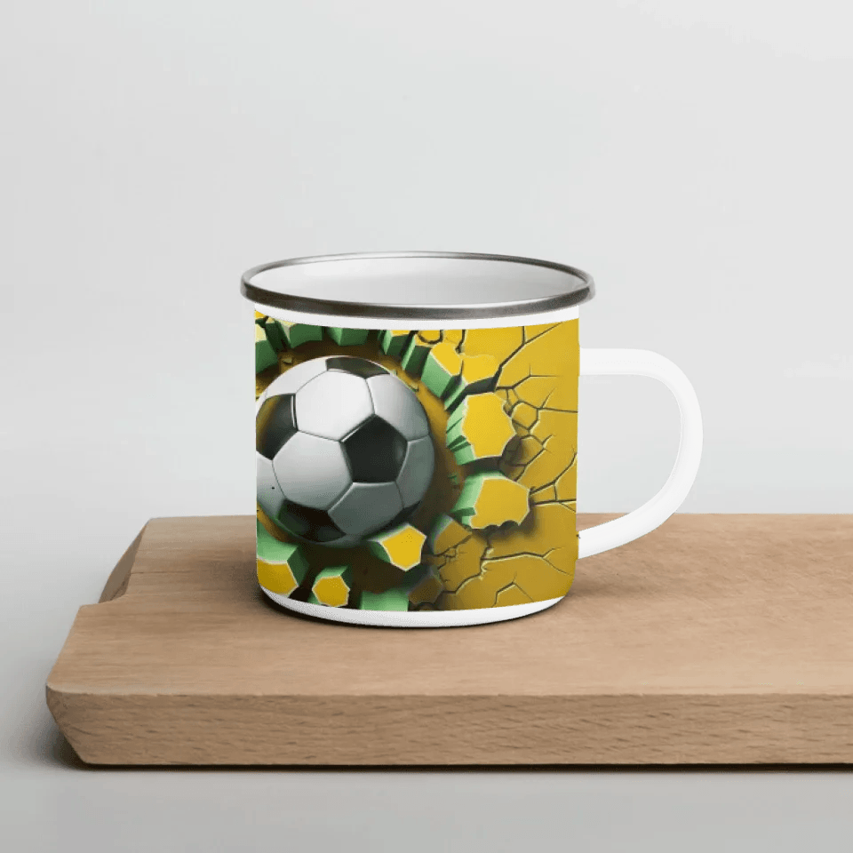 Custom 3D Soccer Ball Mug - ARTFULANE