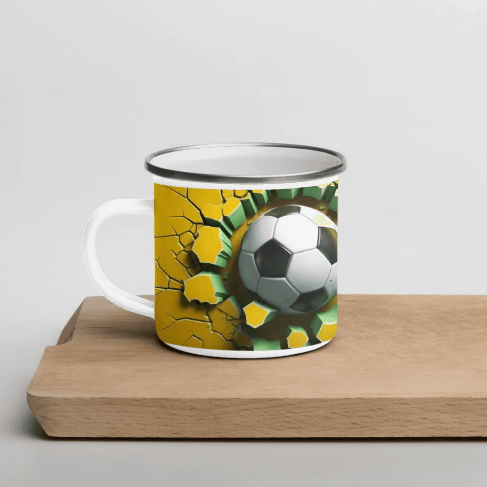 Custom 3D Soccer Ball Mug - ARTFULANE