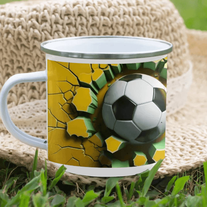 Custom 3D Soccer Ball Mug - ARTFULANE