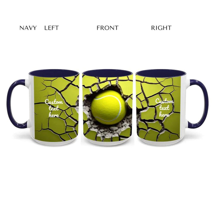 Custom 3D Tennis Ball Mug - ARTFULANE