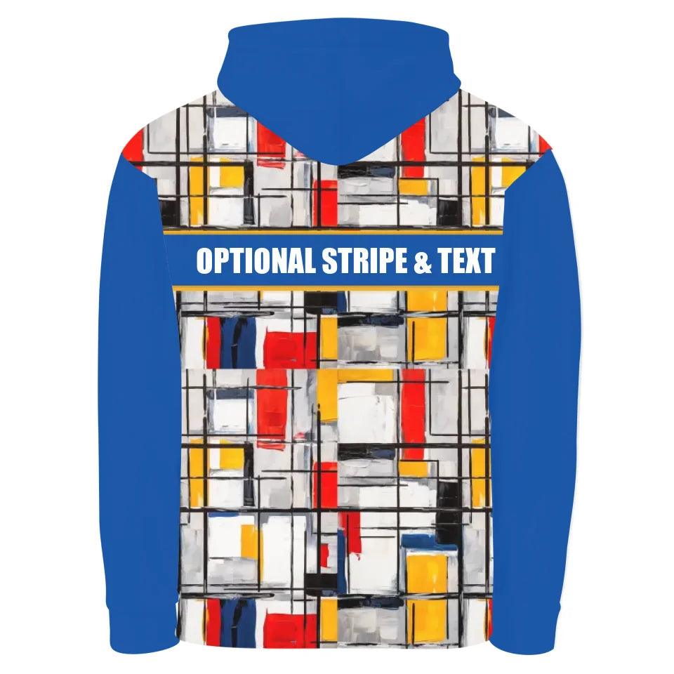 Custom Modern Abstract Color Block Unisex Hoodie - ART-SWH330 - ARTFULANE