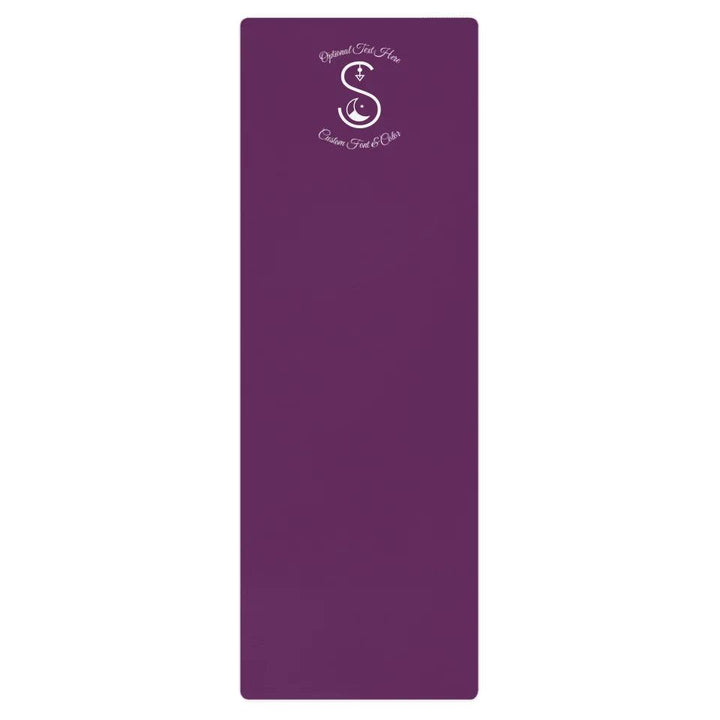 Custom Celestial Font Initial Yoga Mat - ARTFULANE