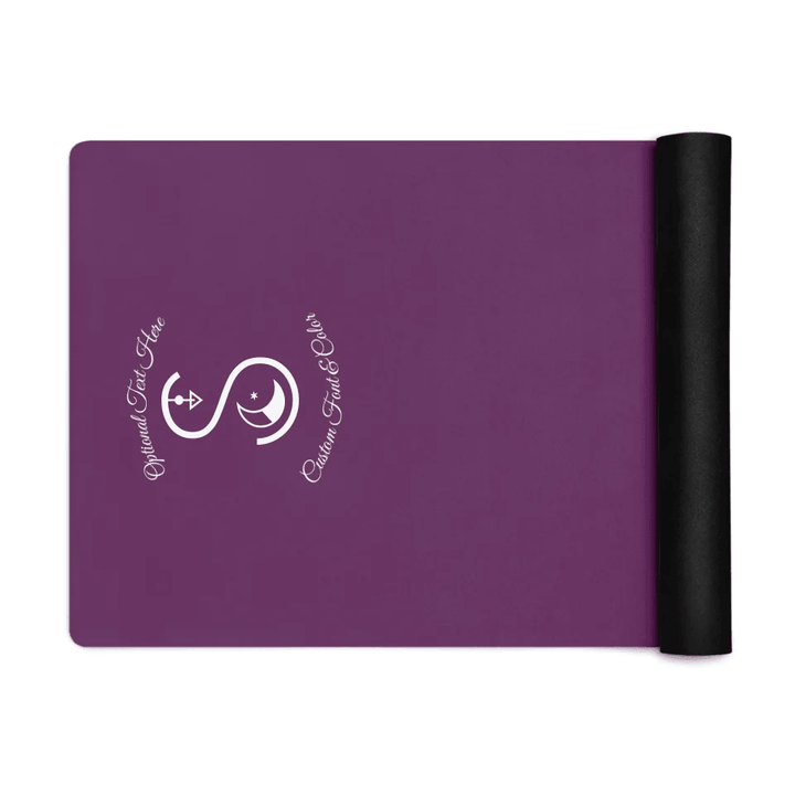 Custom Celestial Font Initial Yoga Mat - ARTFULANE