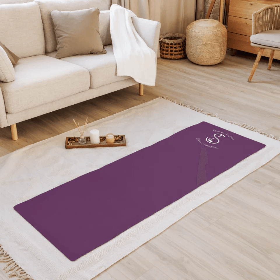 Custom Celestial Font Initial Yoga Mat - ARTFULANE