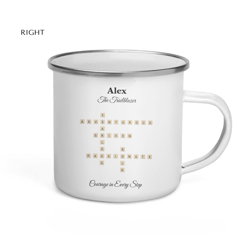 Custom Birth Month Flower Zodiac Word Tile Mug - ARTFULANE