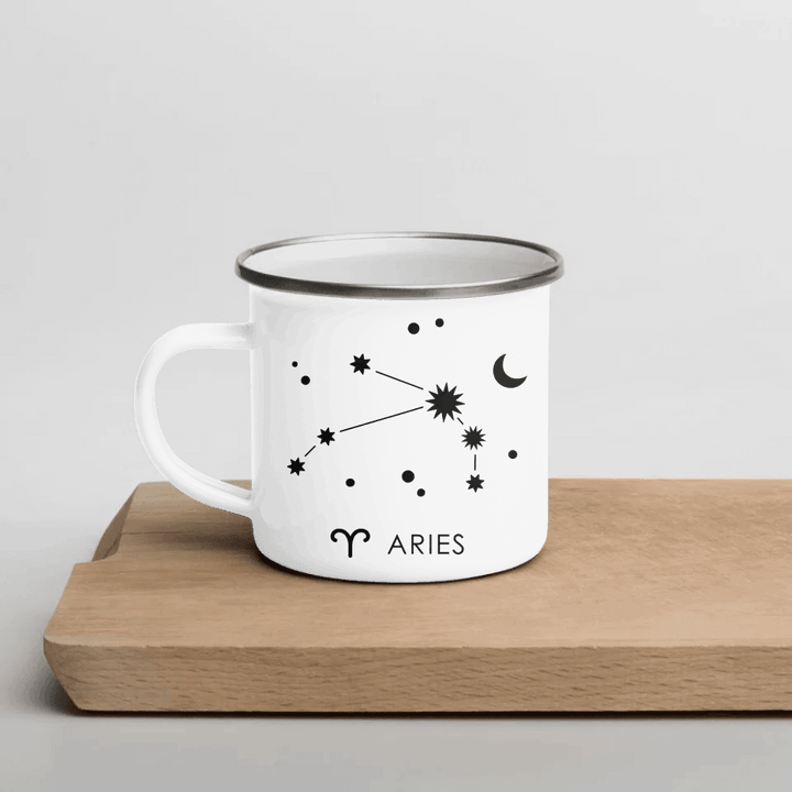 Custom Zodiac Word Tile Ceramic Mug - ARTFULANE