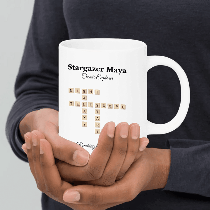 Custom Hobbies Word Tile Mug - ARTFULANE