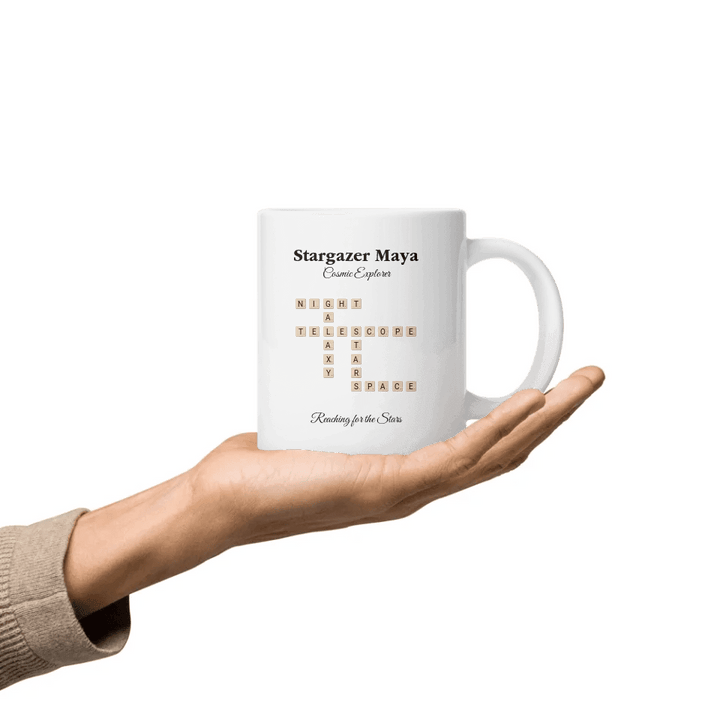 Custom Hobbies Word Tile Mug - ARTFULANE