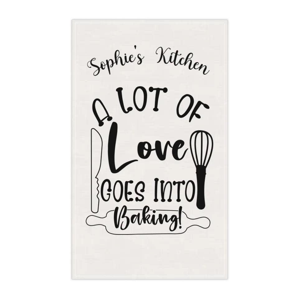 Custom Baking Quote Kitchen Linens - ARTFULANE