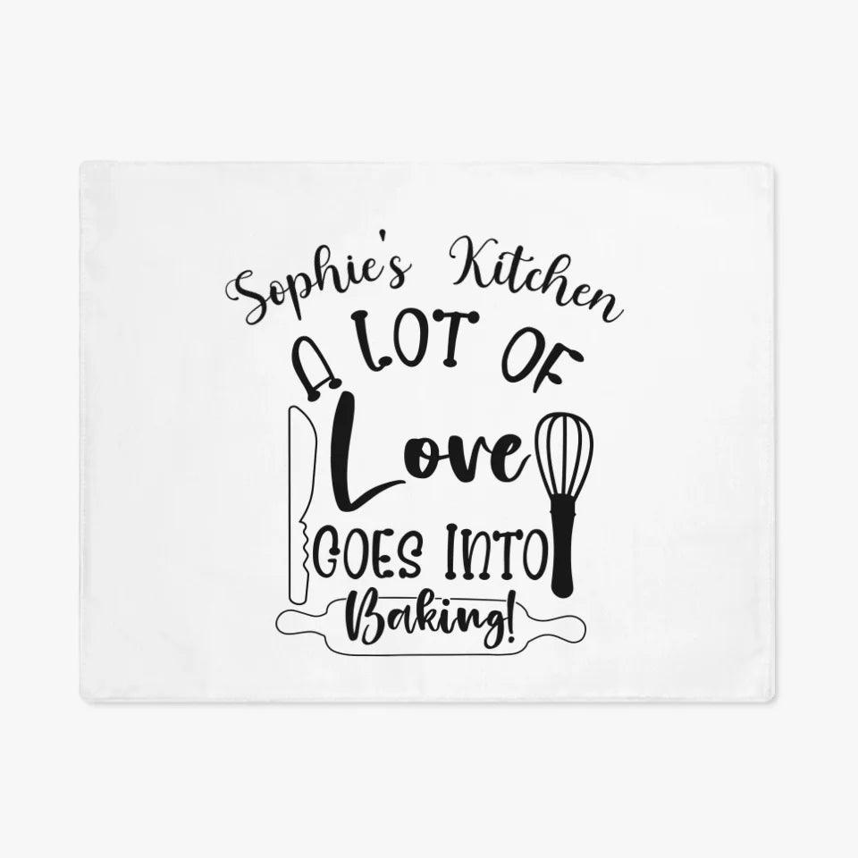 Custom Baking Quote Kitchen Linens - ARTFULANE