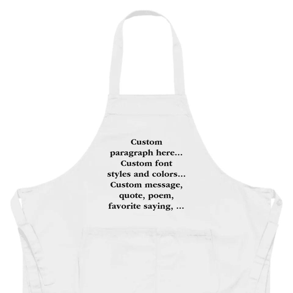 Custom Paragraph Kitchen Linens - ARTFULANE