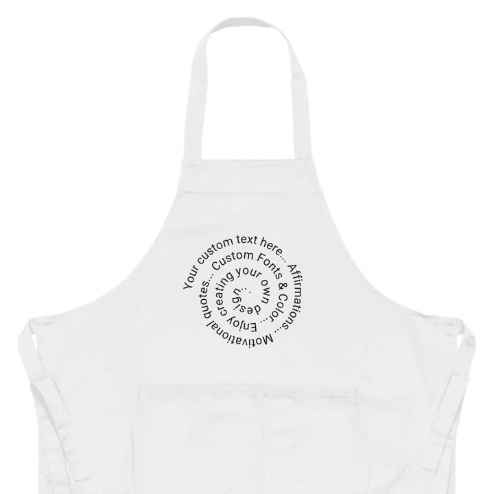 Custom Spiral Text Kitchen Linens - ARTFULANE