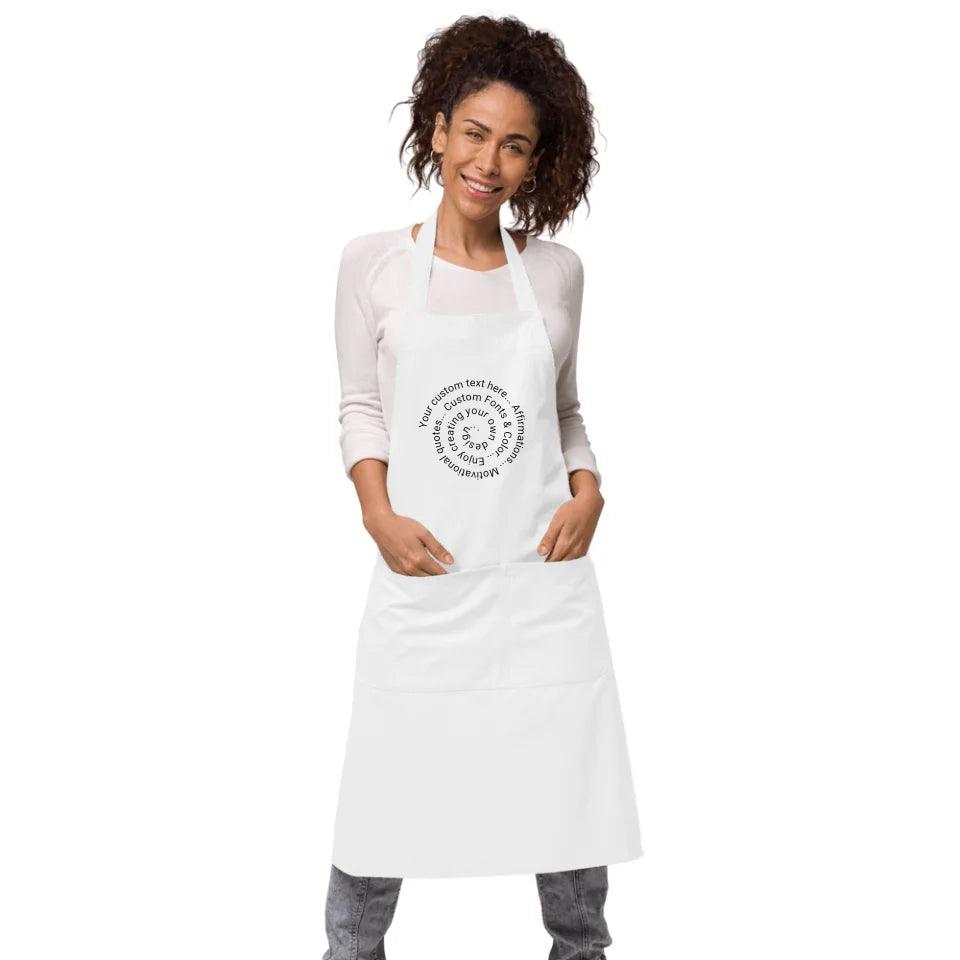 Custom Spiral Text Kitchen Linens - ARTFULANE