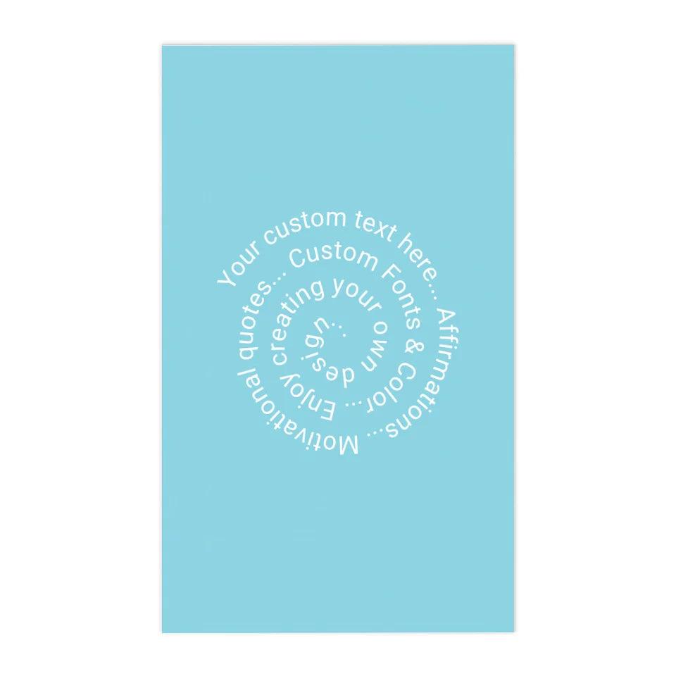 Custom Spiral Text Kitchen Linens - ARTFULANE