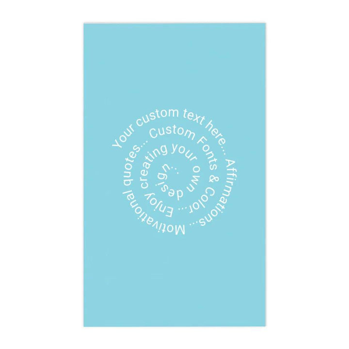 Custom Spiral Text Kitchen Linens - ARTFULANE