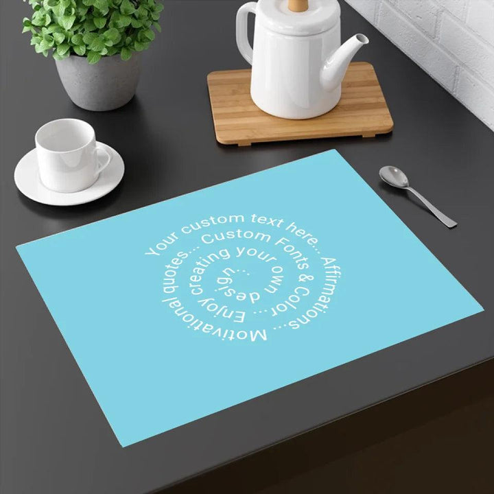 Custom Spiral Text Kitchen Linens - ARTFULANE