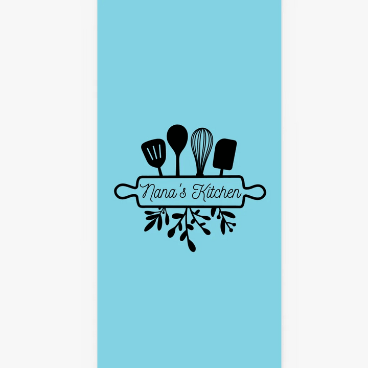 Custom Utensils Monogram Kitchen Linens - ART-KLN474 - ARTFULANE