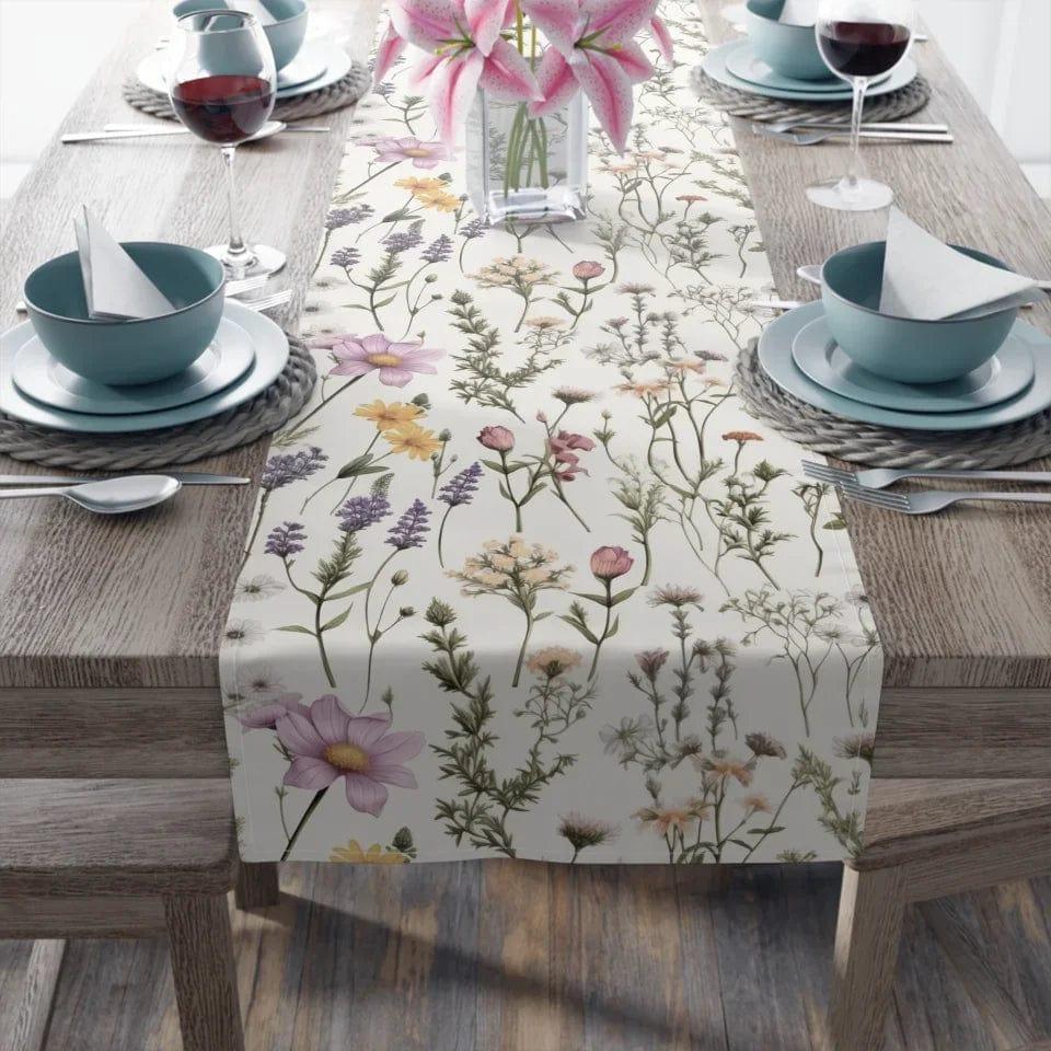 Custom Floral Split Monogram Kitchen Linens - ARTFULANE