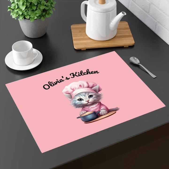 Custom Cat Chef Cooking Kitchen Linens - ARTFULANE