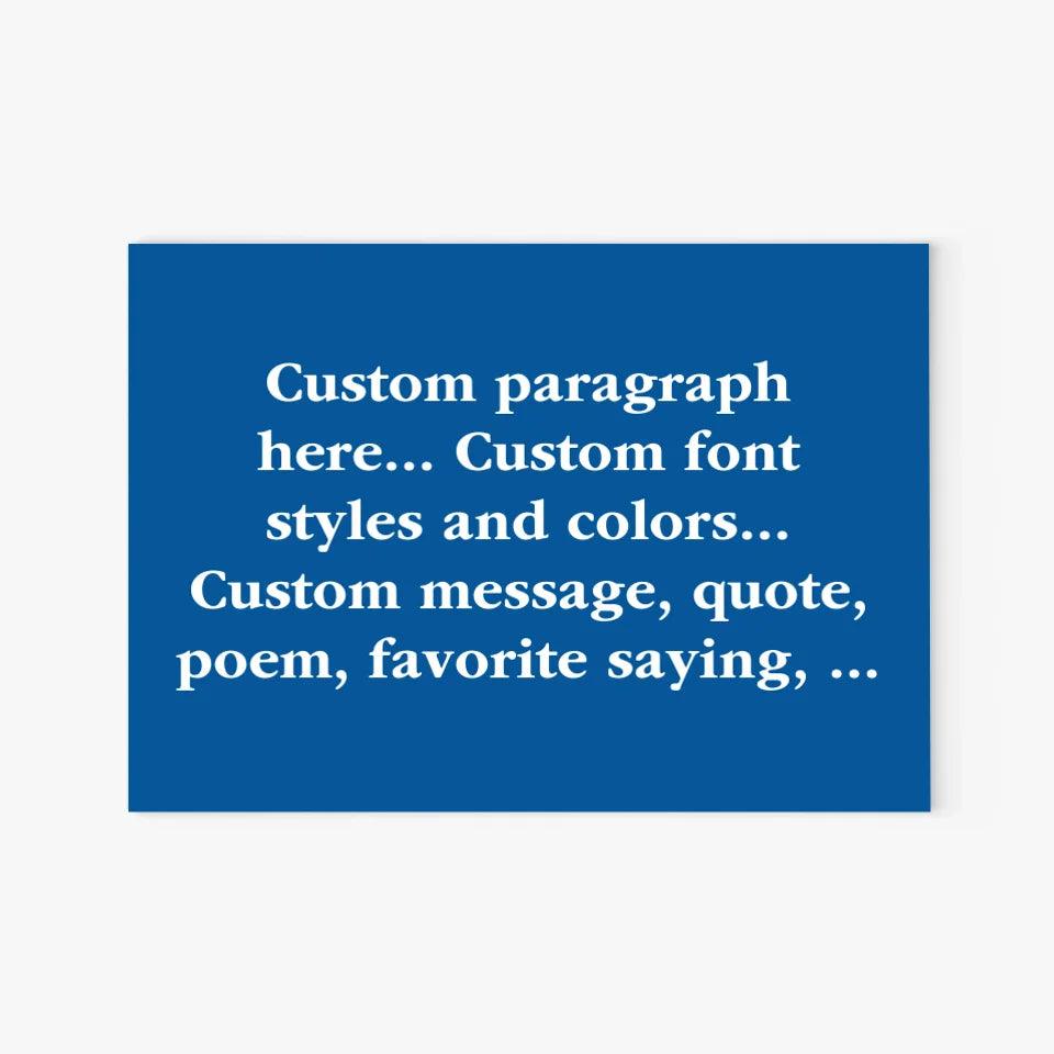 Custom Paragraph Text Kitchen Accessories - ARTFULANE