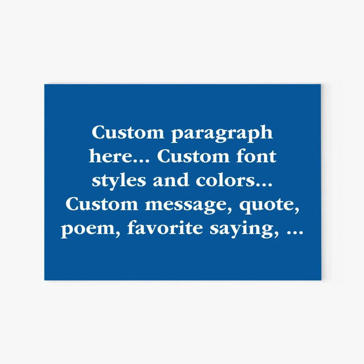 Custom Paragraph Text Kitchen Accessories - ARTFULANE