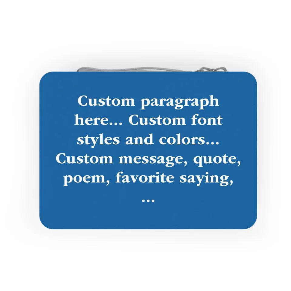 Custom Paragraph Text Kitchen Accessories - ARTFULANE