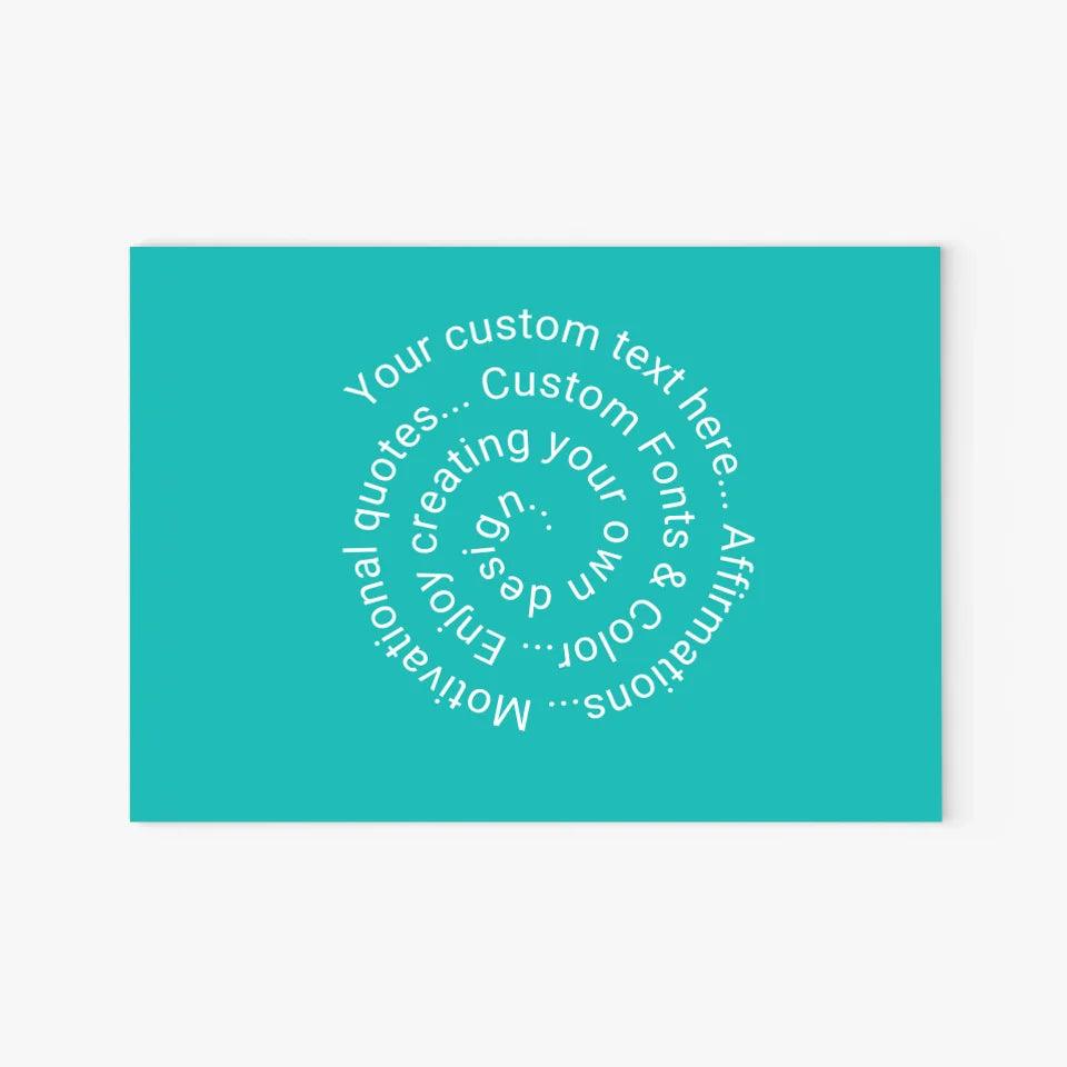 Custom Spiral Text Kitchen Accessories - ARTFULANE