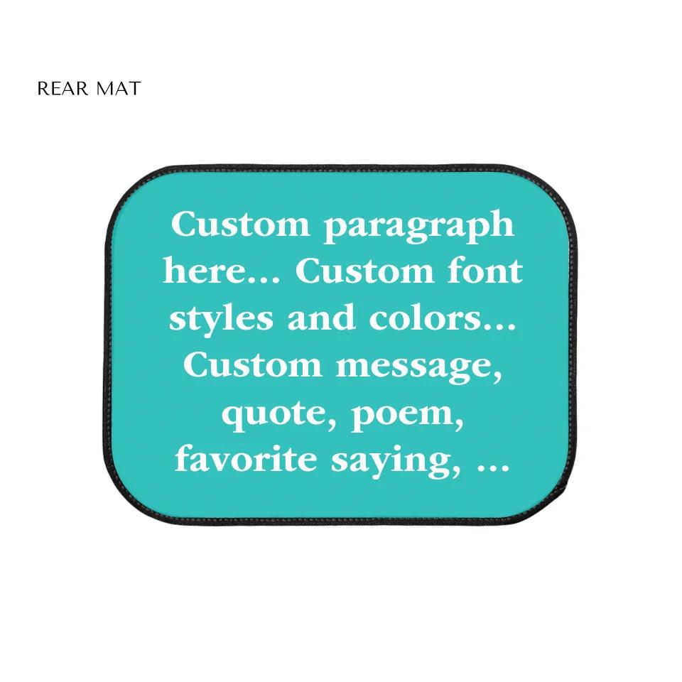 Custom Paragraph Car Accessories - ARTFULANE