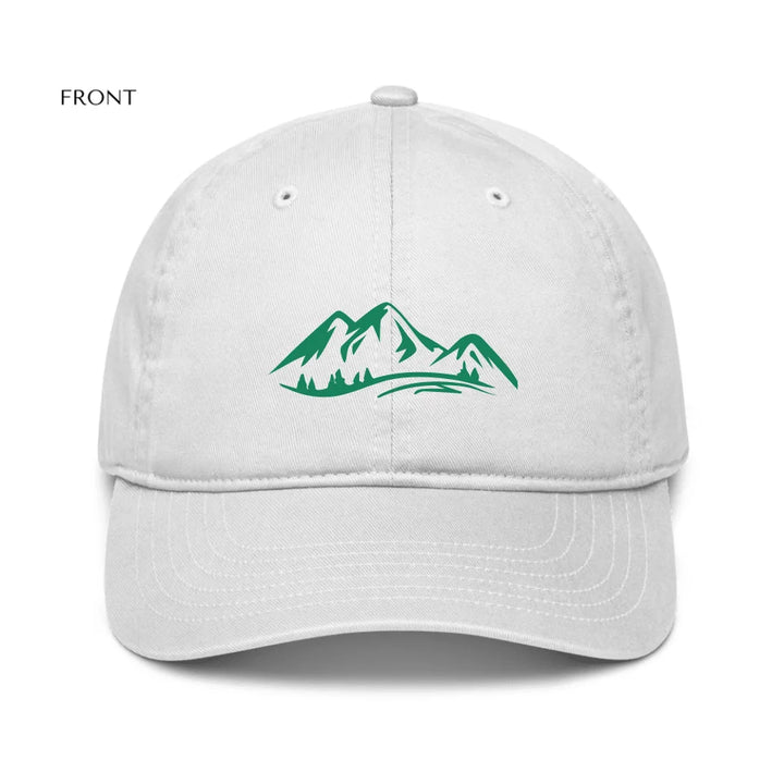 Custom Mountain Embroidered Organic Hats