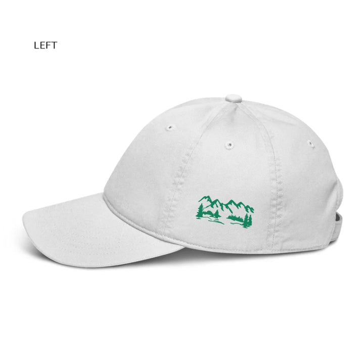 Custom Mountain Embroidered Organic Hats