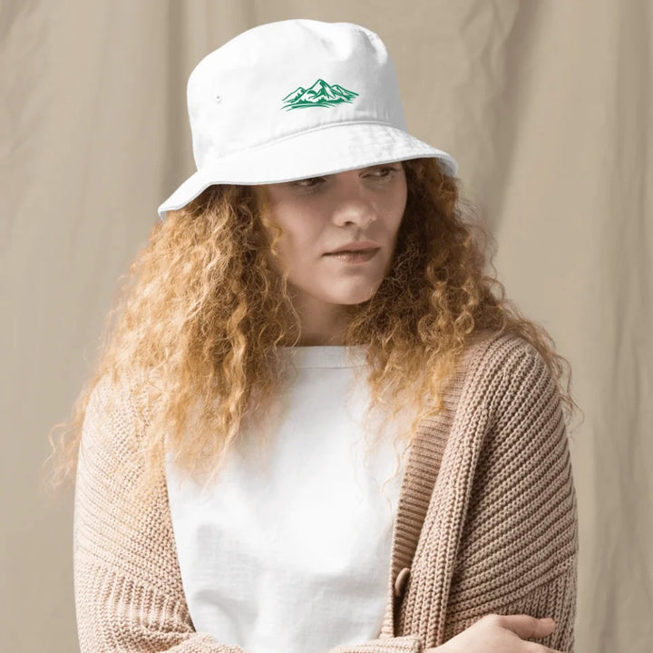 Custom Mountain Embroidered Organic Hats