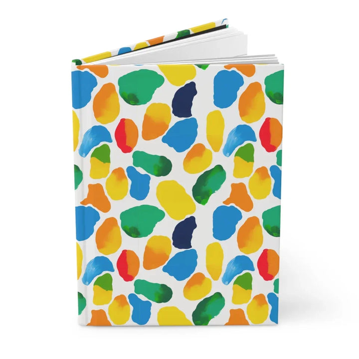 hardcover journal opened