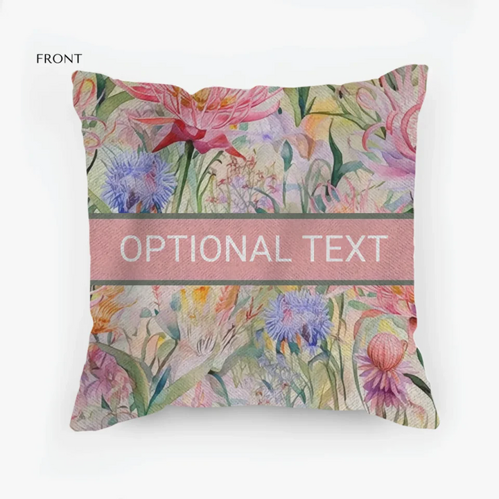 Watercolor Loose Wildflowers Pillows