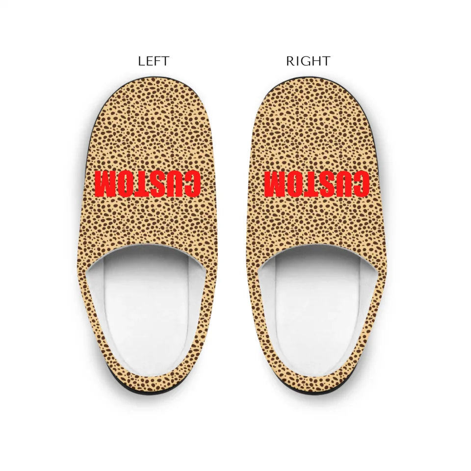 INDOOR WOMEN SLIPPERS Left and Right Slipper TOP VIEW