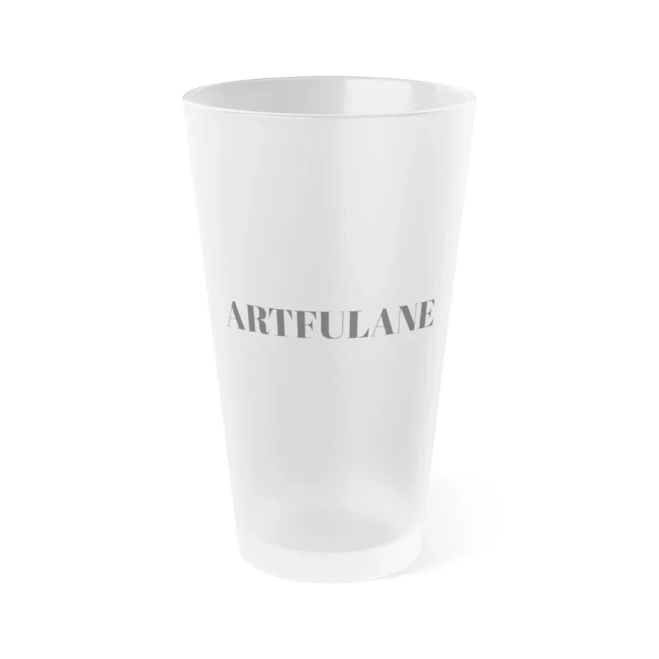 FROSTED PINT GLASS ARTFULANE