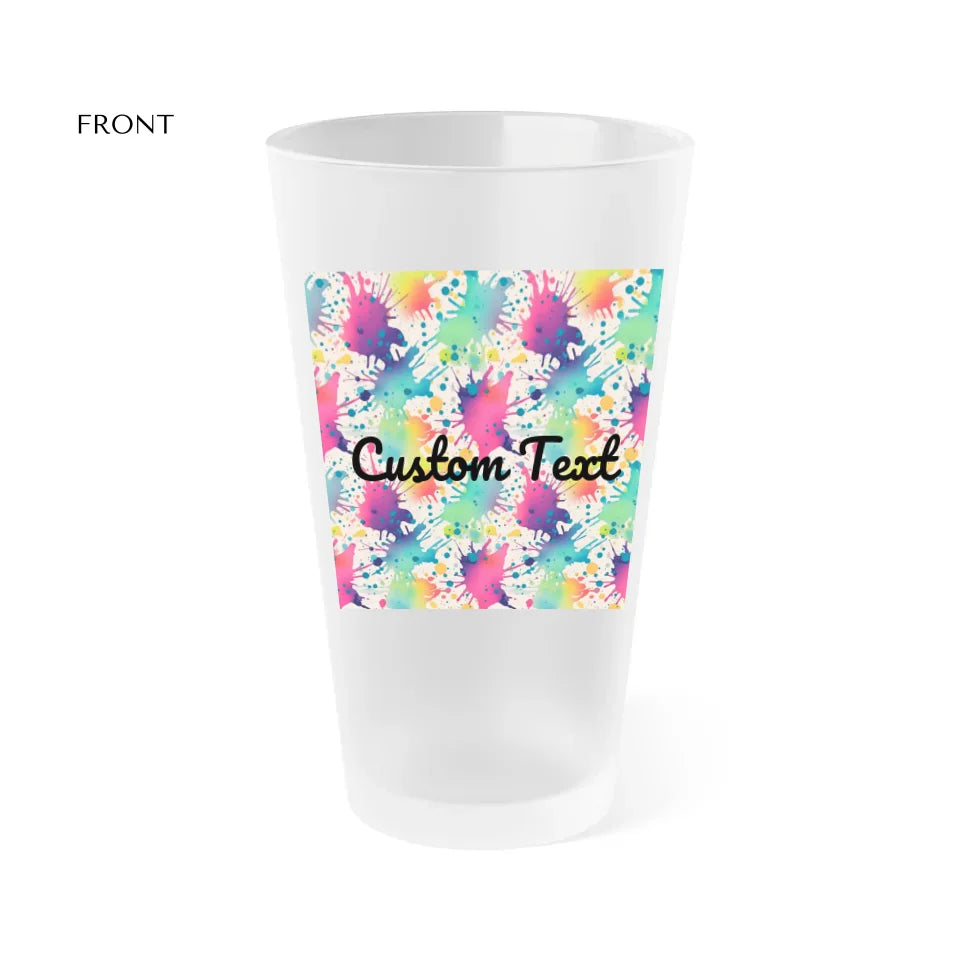 FROSTED PINT GLASS FRONT