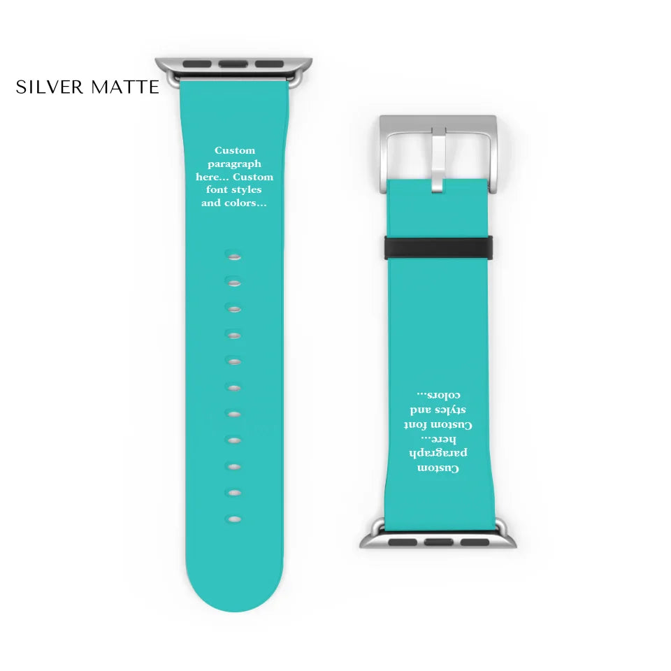 Watch Band Close-up Silver matte