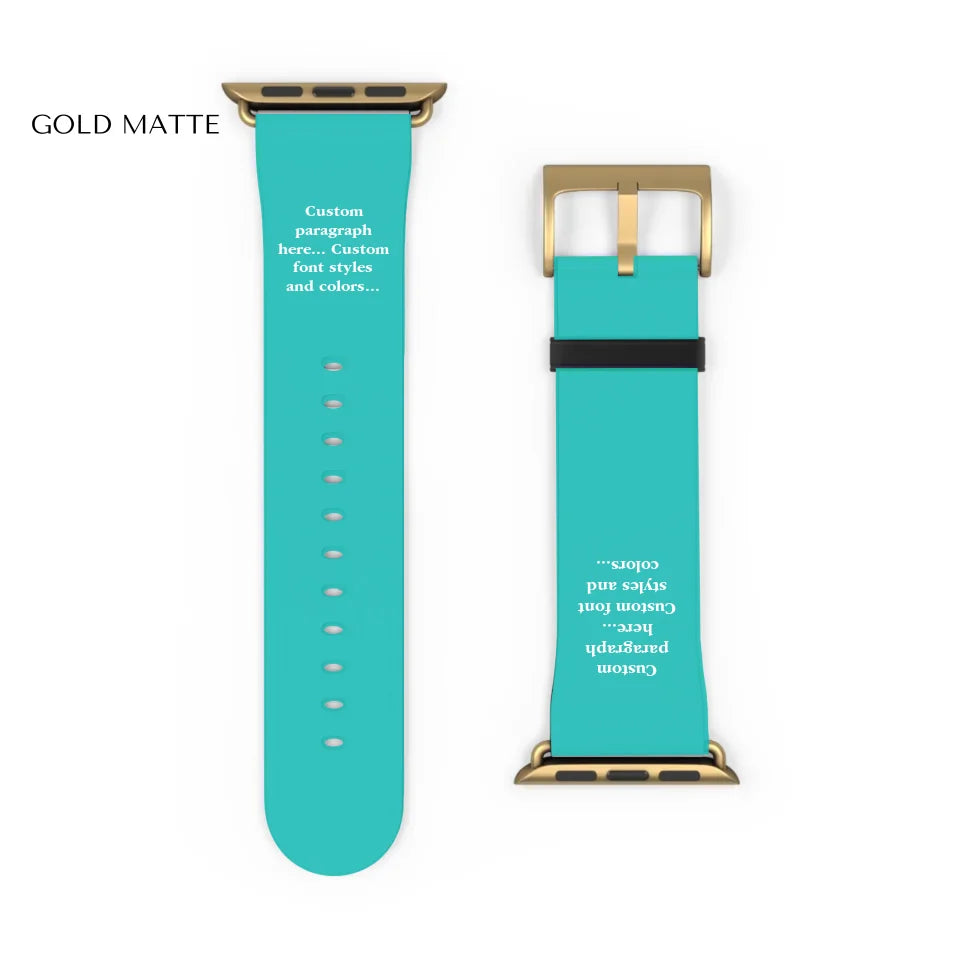 Watch Band Close-up Gold matte