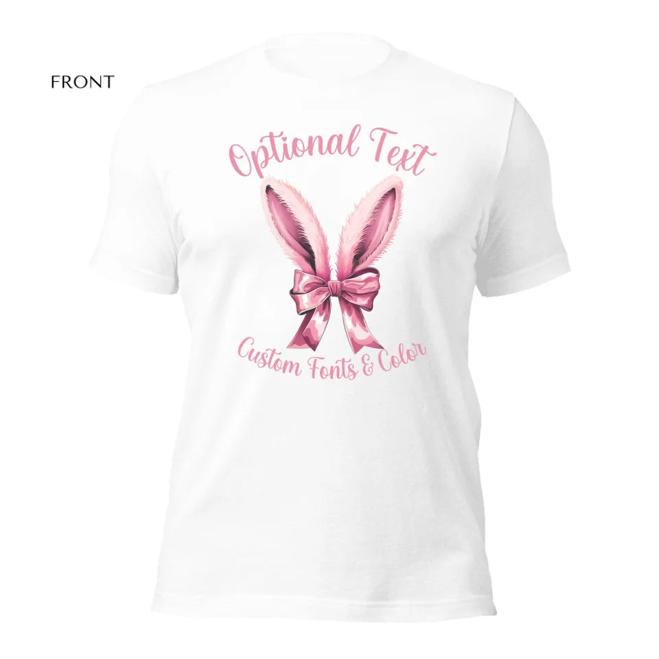 Custom T-Shirt | Easter Coquette Rabbit