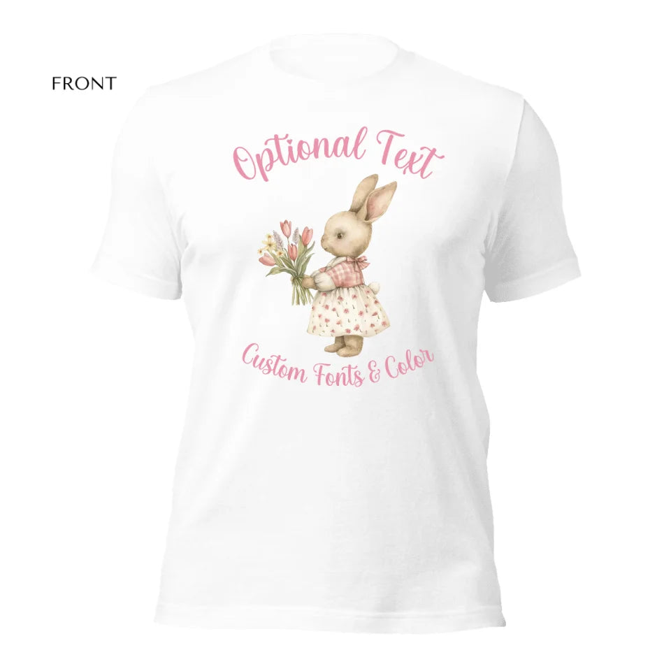 Custom T-Shirt | Watercolor Easter Rabbit