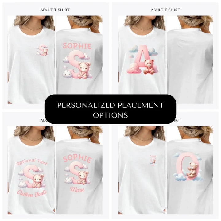 pink-letters-with-cute-clouds-and-bear-custom-adult-t-shirt-design-placement-front-back-pocket-artfulane