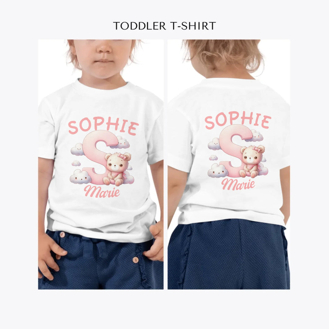 pink-letters-with-cute-clouds-and-bear-custom-toddler-t-shirt-artfulane