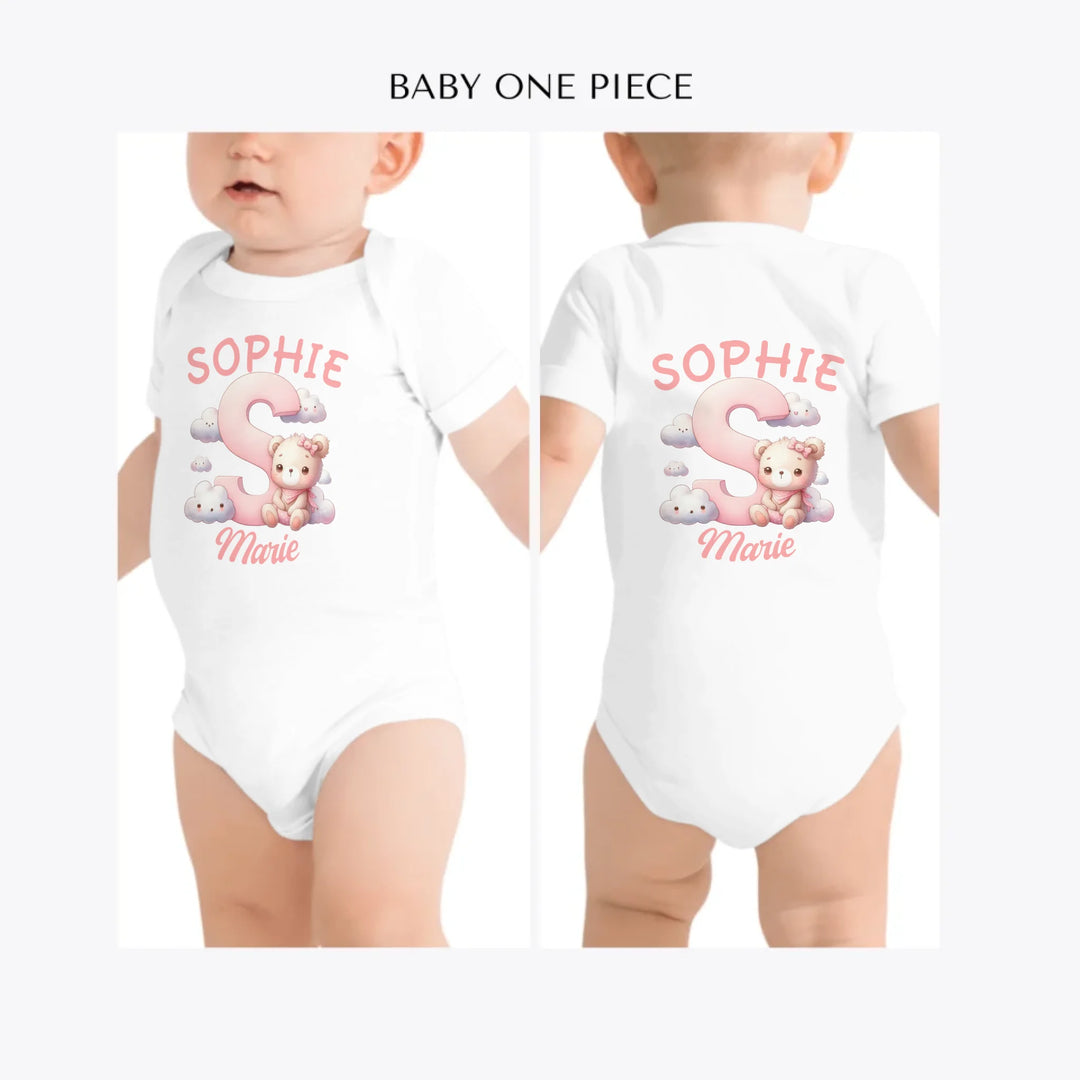 pink-letters-with-cute-clouds-and-bear-custom-baby-one-piece-artfulane