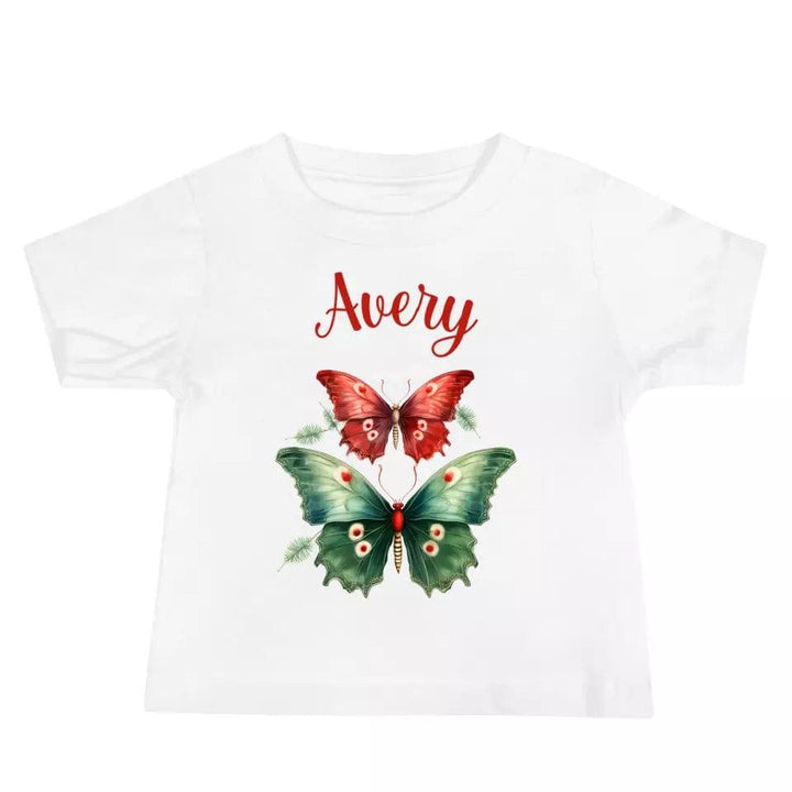 Custom Christmas Butterflies T-Shirt – ART-TSH029 - ARTFULANE