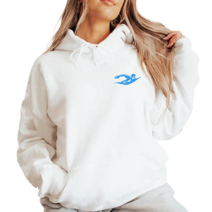 Custom Embroidered Swimming Silhouette Hoodie & Sweatshirt - ART-SWH317 - ARTFULANE