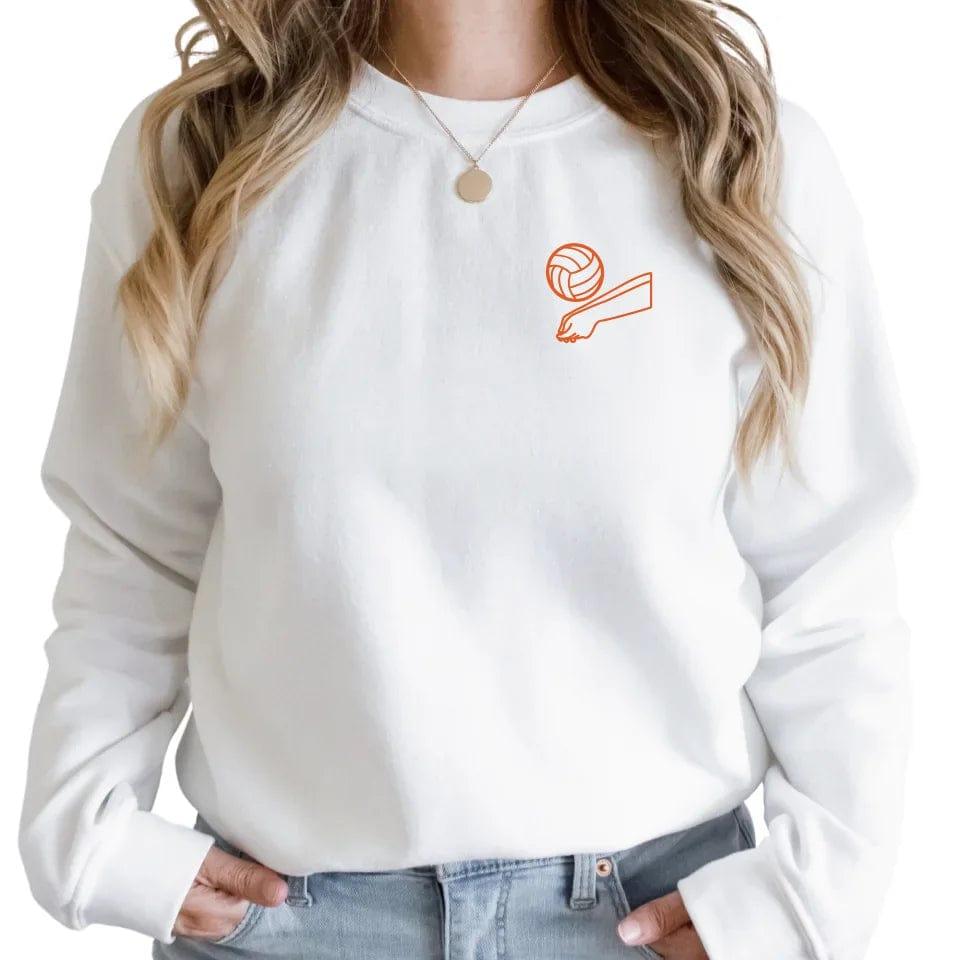 Custom Embroidered Volleyball Line Art Hoodie & Sweatshirt - ART-SWH320 - ARTFULANE