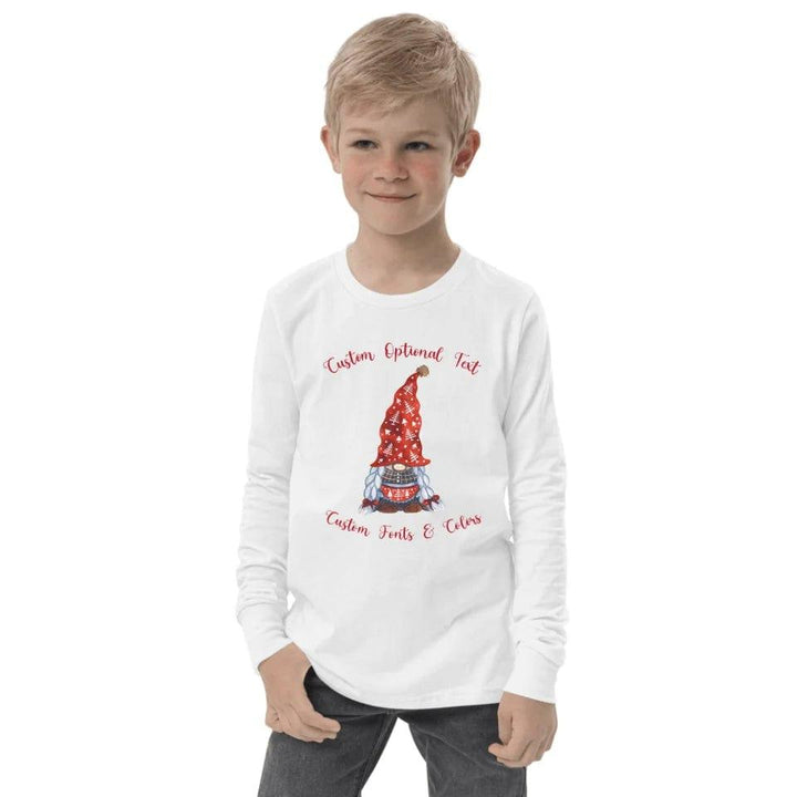 Custom Family Christmas Gnomes Long Sleeve Tee - ART-LST245 - ARTFULANE