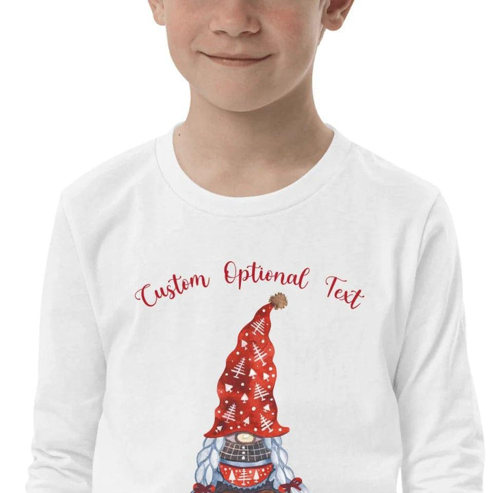 Custom Family Christmas Gnomes Long Sleeve Tee - ART-LST245 - ARTFULANE