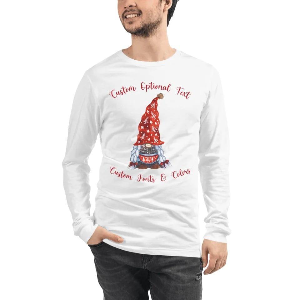 Custom Family Christmas Gnomes Long Sleeve Tee - ART-LST245 - ARTFULANE