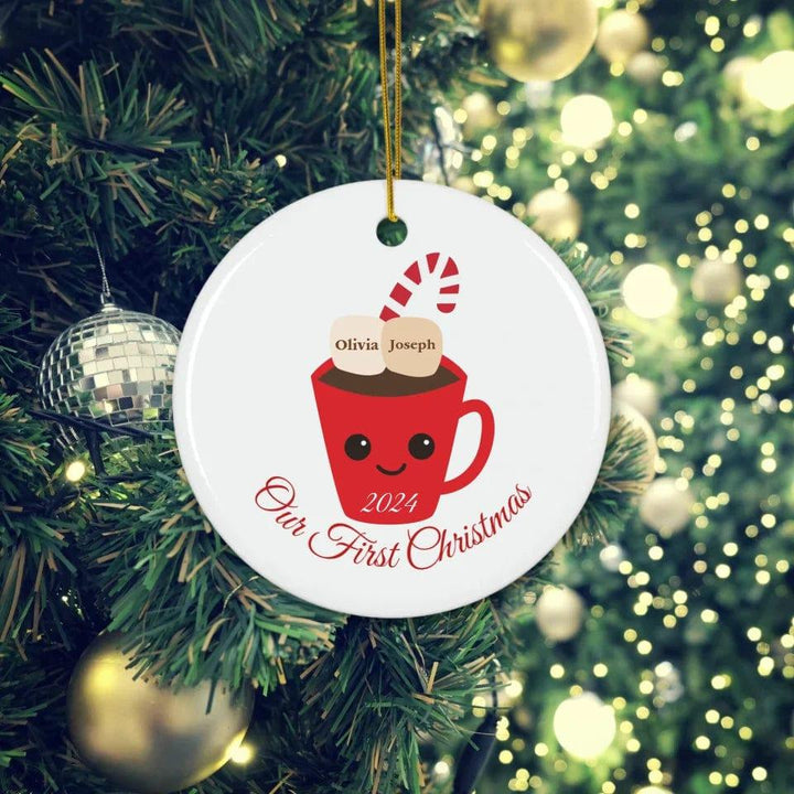 Custom Family Christmas Marshmallow Ornament - ARTFULANE